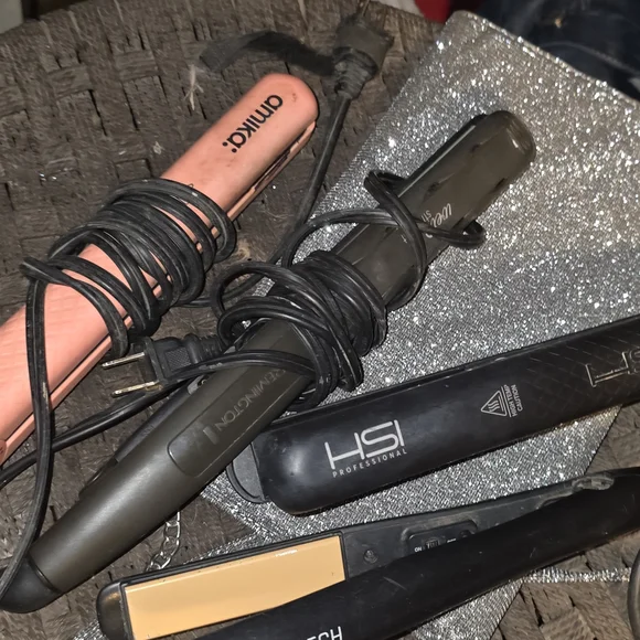 4 Hair Straightener Bundle Deal .. Chi, Amika, HSI, & Remington